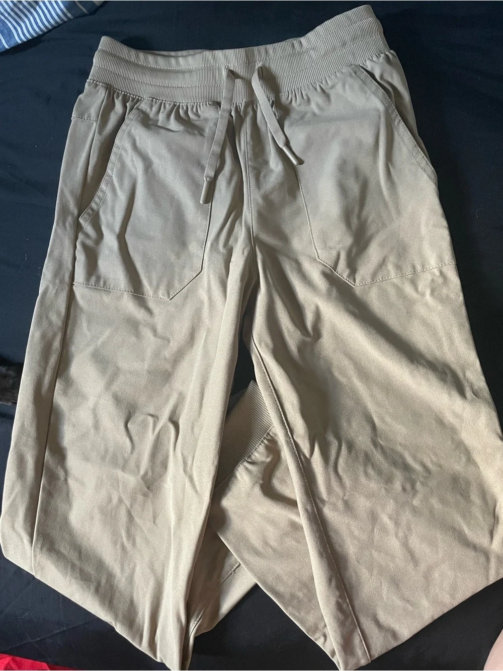 wonder nation Beige Drawstring Jogger Pants